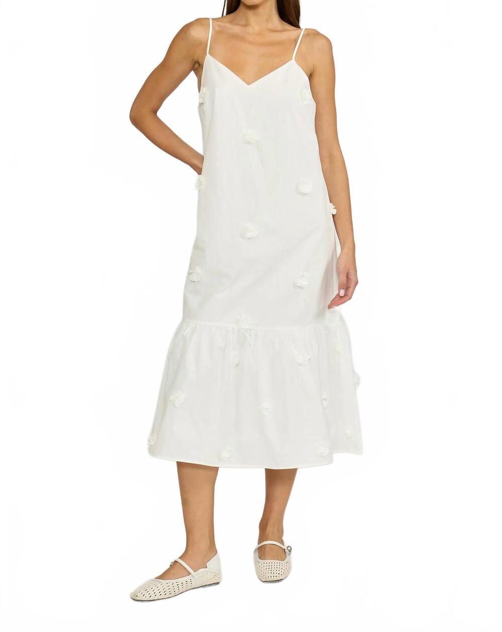 NEW LUCY PARIS galina maxi dress in white